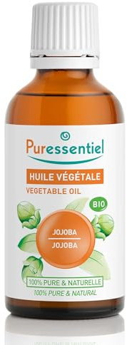 Puressentiel Olio Vegetale di Jojoba Bio, Azione Equilibrante, Idratante e Rigenerante, Per Pelli Miste e Grasse, 50 Ml