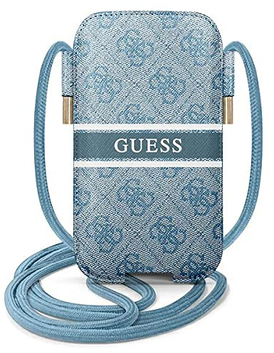 GUESS GUPHL4GDBL Tasche 6,7 Zoll Blue 4G Stripe