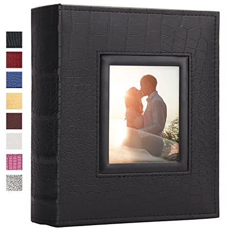 Vienrose Photo Album for 200 4x6 Photos Leather Cover Extra Large Capacity Picture Book for Wedding Baby Vacation