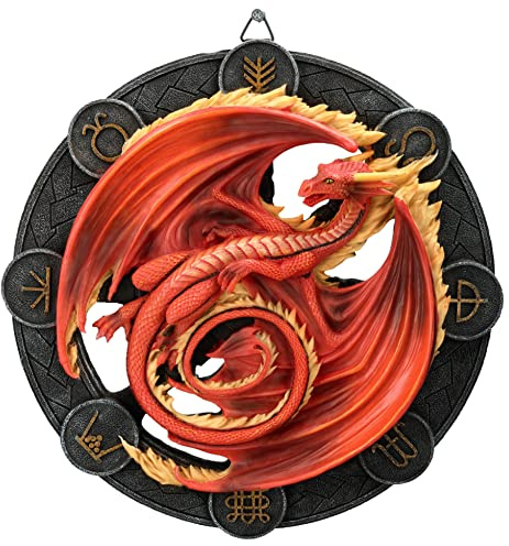 Wandrelief Drache Beltane by Anne Stokes 27 cm | Figur Statue Dragons of the Sabbats