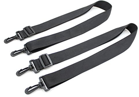 XPEX 2 Pz Tracolla Regolabile con Moschettone per Borse, Tracolla larga 2 cm Accessori fai da te per borse, borse e borse a tracolla (nero)