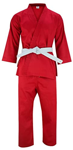 JAGUAR PRO GEAR Regular Lightweight Karate Gi Uniforms With Belt Kids Adults Unisex - Belt Incdlued