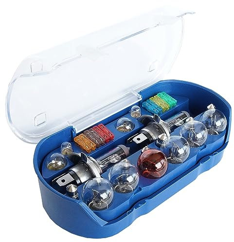 bemiX Auto Lampen Set H4 30-tlg mit Autosicherungen PKW Beleuchtung Glühbirnen KFZ Ersatzlampenset Lampe Auto Set H4