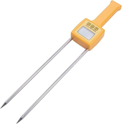 SPUZZO Feuchtigkeitsmesser Digitales Feuchtigkeitsmessgerät Tragbares Getreide-Feuchtigkeitsmessgerät TK100S zur Verwendung for Mais, Weizen, Reis, Bohnen und Weizenmehl