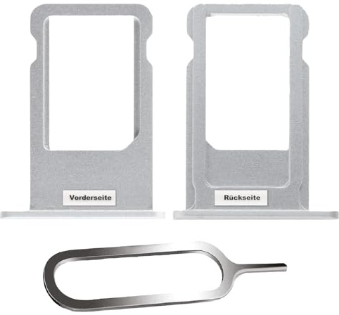 IS-TECK SIM-Kartenhalter Ersatz SIM-Tray Kompatibel mit iPhone 6s inklusive SIM-Nadel SIM-Kartensteckplatz (Silber)
