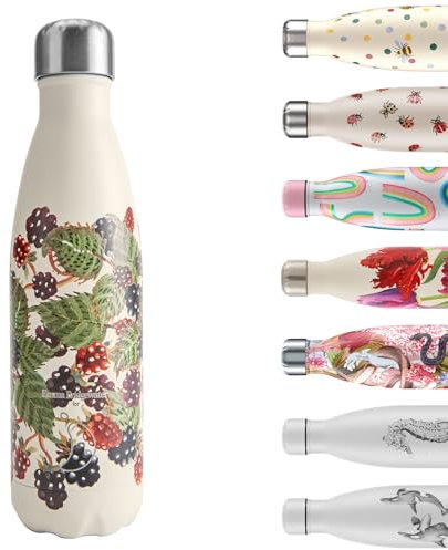 Chilly's Original Trinkflasche - Isolierflasche aus Edelstahl, wiederverwendbare Thermoflasche für heiße & kalte Getränke - Auslaufsicher, kein Schwitzen - Blackberry, 500ml