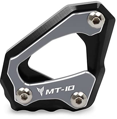 SeitenstäNder Verbreiterung Motorrad CNC Kickstand Foot Side Stand Extension Pad Support Platte Anpassungsanpassung for Yamaha MT-10 MT 10 MT10 FZ-10 FZ10 R1M R1 M 2015-2021 Motorrad SeitenstäNder Unt