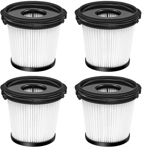 4 Packs HEPA Filters Replacement Part for Shark IW3511, IW1111, IW1120 Detect Pro Lightweight Cordless Stick Vacuum Cleaner and Shark BU3523 Clean Empty (4 Pcs HEPA Filters)