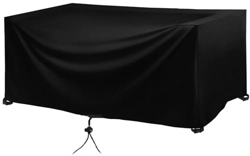 Abdeckung Gartenmöbel Wasserdicht Abdeckplane Gartenmöbel 215x200x75cm/LxWxH Gartenabdeckungen Abdeckung Für Gartenmöbel Mit 4 Schnallen Alle Größen Maßanfertigung Anti-Uv Staubdicht Oxford Gewebe
