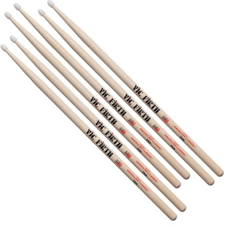 Vic Firth American Classic 7AN VIC-3X7AN Drumsticks mit Nylonspitze, 3 Paar