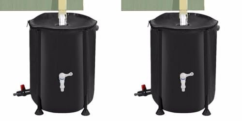 1/2 Sets Regenwassertonne – Regenwassersammler, Regentonne | tragbarer 200