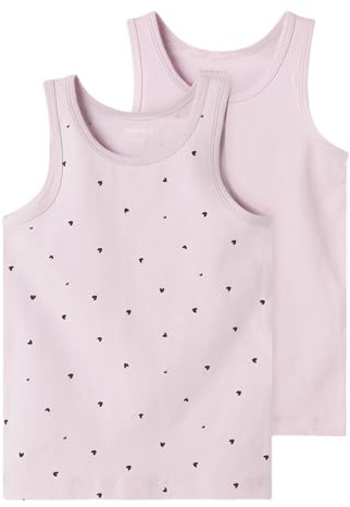 Name it mini Mädchen Nmftank Top 2P Winsome Hearts Noos (2er Pack)
