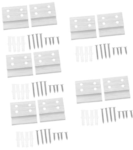 OUNONA 10stücke Förmige Französische Aufhänger Aluminium Schwere Montagehalterungen Für Bilder Spiegel Und Wandpaneele Einfache Installation Für Dekorative Wandgestaltung