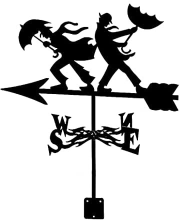 TIECHUINIUB Metall-Traktor-Wetterfahne für Garten und Häuser usw., Dekoration, Bauernhaus, dekorativ mit Windfahne, Paare