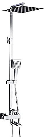 Shower System Shower Faucets New Bathroom Shower Mixer Bathroom Shower Faucet Faucets with Rainfall Shower Head Set Waterfall Faucet System