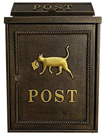 Post Box Modern Mailbox, Outdoor Delivery Box Wall Mounted Locking Parcel Drop Box Mailboxes Rust & Water Proof Vertical Retro Classic Mailbox For Home Office 11.4x5.1x16.2in Mailbox Red