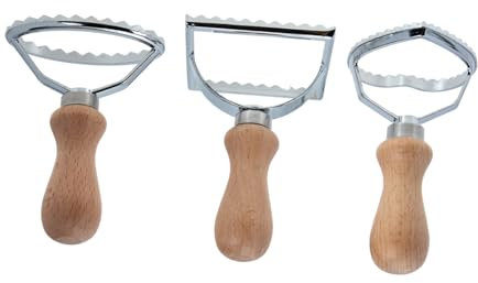 DECHOUS 2 Set Utensili Da Forno Formine Per Biscotti Cracker Animali Tagliabiscotti A Cerchio Set Cucina Gadget Cucina Macchina Pasta Per Biscotti Fai Da Te Di Legno 3 Pezzi * 2