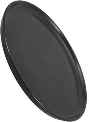 CLISPEED Grand Plat Céramique Noir Mat Assiette Ronde Multifonctionnelle Pour Pâtisserie Et Présentation Des Aliments Idéale Pour Maison Restaurant Et Événements