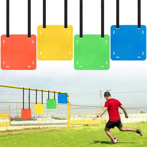 TOBWOLF 4PCS Football Goal Target, Top Bins Football Targets Enhance Agility Speed, Footballs Training Equipment for Improving Accuracy Ideal, Lacrosse, Hockey, Baseball, Soccer