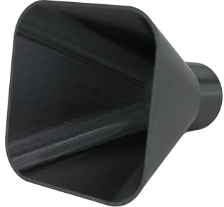 DRUCKKRAFT Absaugtrichter 110mm x 110mm – DN50 Anschluss | Werkstatt | Absauganlage | Absaugung | Absaugdüse | langlebig und robust | PETG, eckig, schwarz, bis max. 70°C