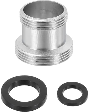 sourcing map Faucet Aerator Adapter, M20 Male to M22 Male with Washer, 20mm Length