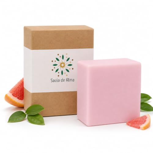 Desodorante sólido natural 50 g | Vegano, ecológico y sin envase | Sin aluminio, sin parabenos ni tóxicos | Neutraliza el mal olor sin bloquear los poros | Apto para mujer y hombre (Pomelo)
