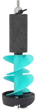 Deurqund Broca para hielo, 49 cm, de nailon, con funda de polietileno y hoja de acero inoxidable, compatible con taladros, ligera y robusta para pesca en hielo y camping en hielo