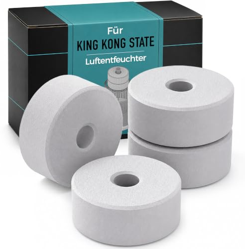 King Kong State 4x Recambio de Dona para Deshumidificador ND-01 Sin Electricidad | Deshumidificador de Granulado para Evitar el Moho en Apartamento, Baño, Sótano