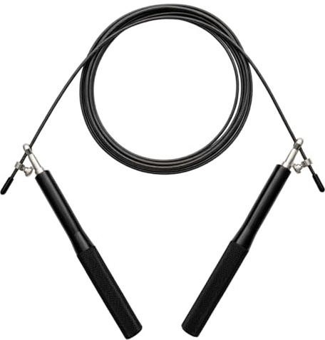 Jump Rope, Adjustable Boxing Skipping Rope for Fitness Training, 360° Bearing Speed for Men and Women, Weighted Steel Wire Exercise Rope with Non-Slip Handles, Indoor Outdoor Workout Equipment