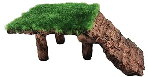 FJMQHU Plateforme pour Îlot de Baignade Rampe Reptile en Résine Accueil Caché Large Surface Promouvant La Détente Également Facile à Nettoyer pour AQU, 11x6.5x4cm B