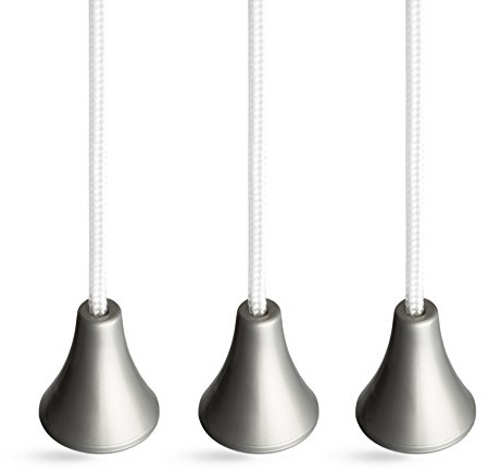 Pull Cord String for Bathroom Light or Ceiling Switches (Silver)