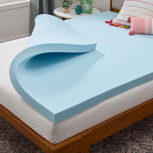 Linenspa 7,6 cm minnesskum, infunderad med gel, full XL-madrassdyna, CertiPUR-US-certifierad