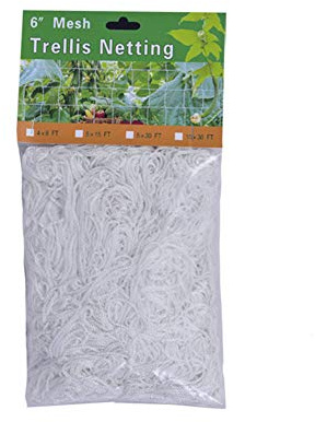 Jilijia Mesh Garden Netting Netting for Plants, PE Trellis for Sweet Peas, Meters Pea Netting,Bean Supports for Garden,Fruit Garden Mesh Netting for Bean Fruits Climbing Plant 1.5m*4.5m (5 * 15FT)