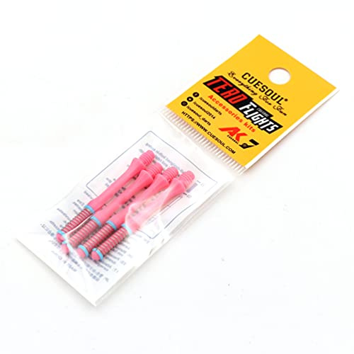 CUESOUL TERO AK7 Dart Shafts Télescope à Ressort intégré pour flèches Pointues en Acier et flèches Pointues Souples, Lot de 4 pièces(CS-AK7+8XC35)