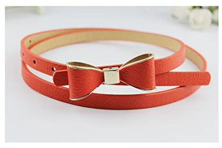 Damen Gürtel Dünner Gürtel für Damen, bunter Bogen, Ledergürtel, Damenbund, Bekleidungszubehör, Taille für Frauen für Kleider, 12-Farbiger Ledergürtel Anzug Kleid Bund
