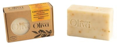OLIVA NATURE Olivenölseife (FEIGENKAKTUS)-ANIT-FALTEN, Feuchtigkeitsspender-100% Naturseife - Handgemacht - Duschseife für alle Hauttypen - Handwaschseife - Naturkostmetik !!GRATIS Seife dazu!!