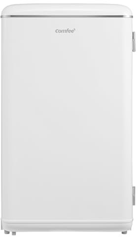COMFEE' RCD93WH2EURT(E) Frigorifero Monoporta 93L, Design Retrò, Controllo Temperatura Regolabile, Adatto per Casa, Ufficio e Altre Applicazioni Domestiche, Colore Bianco