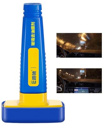 Nettoyant pour vitres de voiture | 100 ml nettoyant pour vitres de voiture, dissolvant de film d'huile avec éponges, anti-pluie, brouillard, nettoyage en profondeur, fournitures de voiture, nettoyant