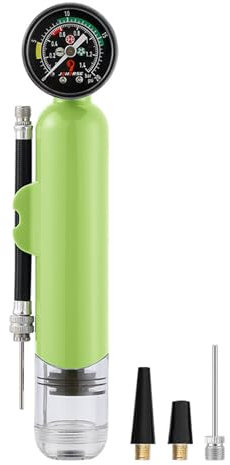 Sehuby Basketball Inflator Handheld Balls Pumpe mit Manometer 20PSI Tragbare Luftpumpen Bälle Aufblaspumpe Werkzeug Einfach zu bedienen