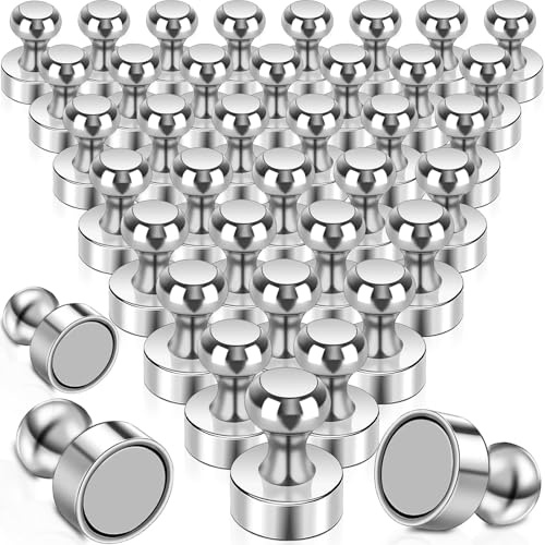 Starke Magnete, 32 Stück Neodym Magnete Extra Stark Mini Magnet für Kühlschrank, Magnettafel, Kegelmagnete, Stecktafel, Pinnwand Kleine Magnet für Whiteboard Büro Metall Kühlschrankmagnete