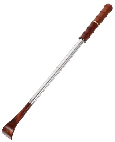 WRITWAA Rascador De Espalda Telescópico Extensible Masajeador Corporal Relajante Rascador De Mano Para Picazón Herramienta De Madera Para Rascar La Espalda Para Uso El Hogar o Gimnasio