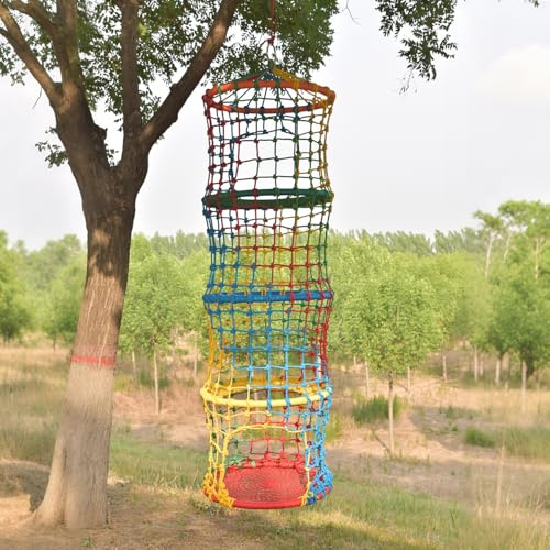 BERADNET Climbing Rope Ladder for Kids Hanging Climbing Net Tree Swing for Children Balance and Coordination Training for Backyard, Tree, Playroom