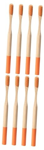 Beaupretty 2 series Cepillo De Dientes De Bambú Ecológico Cepillo De Dientes Sensible Viaje Adultos Mango Ergonómico Sostenible Cepillo De Dientes Plegable Portátil Y 4 piezas*2