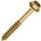 TIMCO Advanced Coach Screw | Hex Flange Head | Slash Point | Yellow | 6.0 x 25 | Box of 100 (625SCSY)