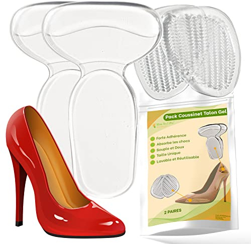 Solette Mezzo Plantare Cuscinetti per Piedi, Avampiede e Posteriore per scarpe troppo grandi | Cuscinetto Antiscivolo per salva la pressione del tallone e alleviare tacchi interni