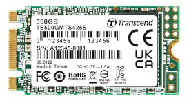 Transcend SSD 425S M.2 500 GB Serial ATA III 3D NAND