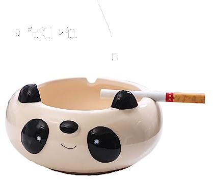 Keramik Aschenbecher Keramik Aschenbecher, niedlicher Panda Aschenbecher, kreative und personalisierte Trend Haushalt Panda Aschenbecher