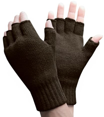 HEAT HOLDERS - Herren Thermisch Winter Outdoor Fleece Fingerlose Handschuhe in 2 Farben (Mens fingerless)