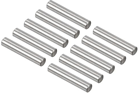QUARKZMAN 100Stk Zylinderstifte 3mm x 15.8mm Edelstahl Silberton | Regalhalter Tragzapfen Bolzen Stabbefestigung Elemente, Für Mechanische Industrie Befestigungen