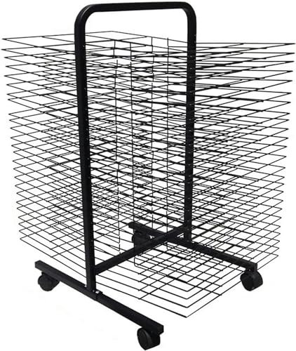 Kunst-Wäscheständer aus Metall – Präsentationsständer zur Aufbewahrung von Kunstwerken, Stahl-Gemäldeständer, doppelseitiges Draht-Trockenregal, für Klassenzimmer/Kunststudios/Kunstclubs Kunst-Wäsch
